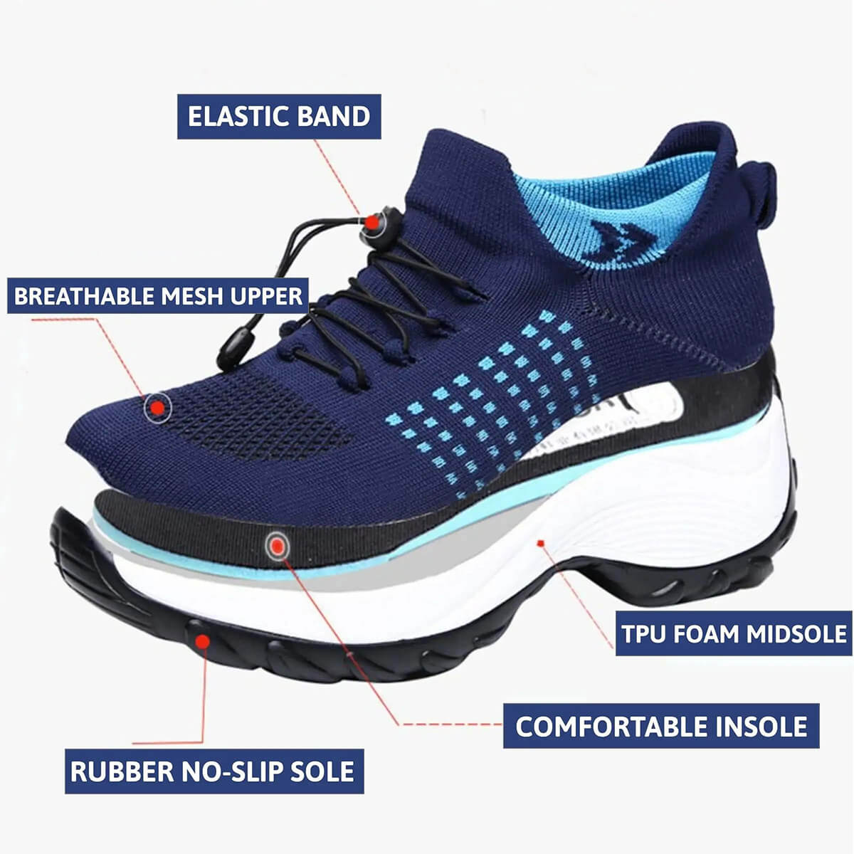 Ergonomic Stretch Comfort Shoes – The OrthoFit - Premium Orthopedic Footwear